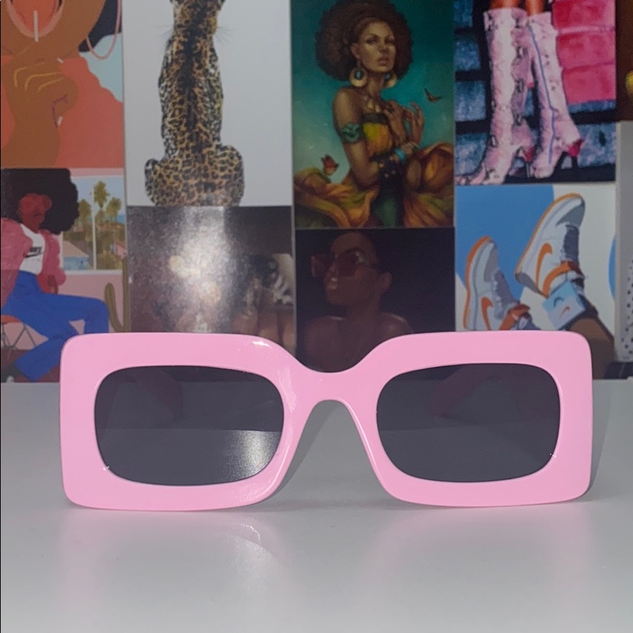 Pink Rectangular Frames